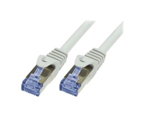 Patch cord S/FTP 6a linka Cu LSZH szary 5m 26AWG CQ3072S