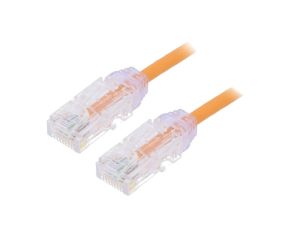 Patch cord TX6-28™,U/UTP 6 linka Cu LSZH pomarańczowy 0,5m UTP28SP0.5MOR