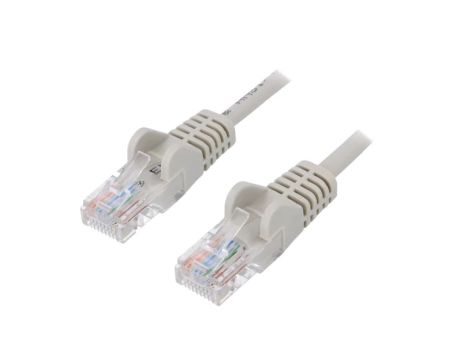 Patch cord U/UTP 6 linka CCA PVC szary 20m 24AWG 68404