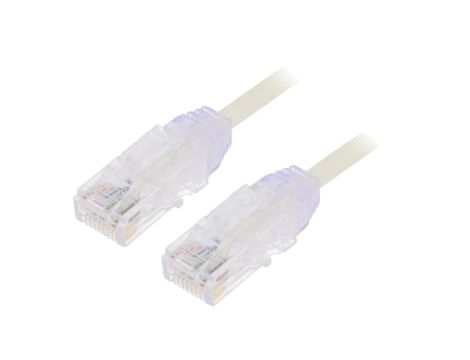 UTP28SP1M Patch cord TX6-28™,U/UTP 6 linka Cu LSZH biały 1m 28AWG