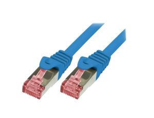 Patch cord S/FTP 6 linka Cu LSZH niebieski 10m 27AWG CQ2096S