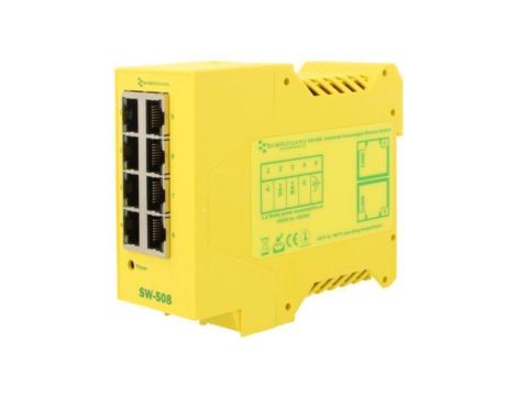 SW-508 Switch Ethernet, (niezarządzalny), liczba portów: 8, 530V DC, RJ45