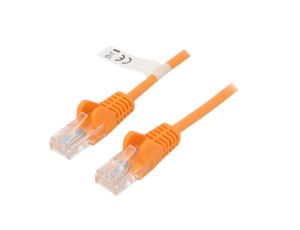 Patch cord U/UTP 5e linka CCA PVC pomarańczowy 20m 27AWG 95230