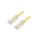 UTP28SP0.5MYL Patch cord TX6-28™,U/UTP 6 linka Cu LSZH żółty 0,5m 28AWG