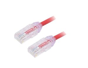 Patch cord TX6-28™,U/UTP 6 linka Cu LSZH czerwony 3m 28AWG UTP28SP3MRD