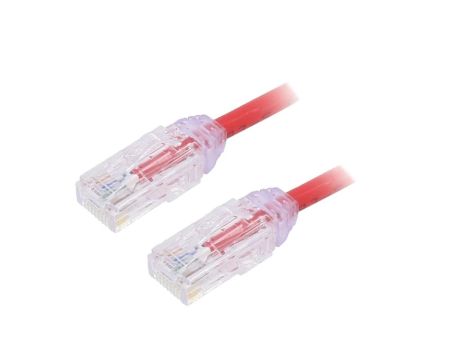 UTP28SP3MRD Patch cord TX6-28™,U/UTP 6 linka Cu LSZH czerwony 3m 28AWG