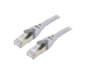 Patch cord S/FTP 6a OFC PVC szary 5m RJ45 wtyk,z obu stron IBHHJ