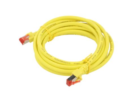 HELUKAT-803018 Patch cord S/FTP 6 linka Cu LSZH żółty 3m 27AWG