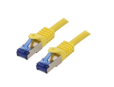 C6A067S Patch cord S/FTP 6a linka Cu LSZH żółty 3m 26AWG -20...75C