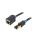 IBLBH Przedłużacz RJ45 S/FTP 6 OFC PVC czarny 2m Pokrycie: złocony