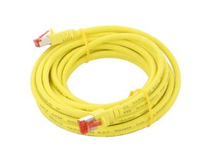 HELUKAT-803019 Patch cord S/FTP 6 linka Cu LSZH żółty 5m 27AWG