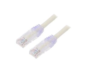 UTPSP0.5MY Patch cord TX6™ PLUS,U/UTP 6 linka Cu LSZH biały 0,5m 24AWG
