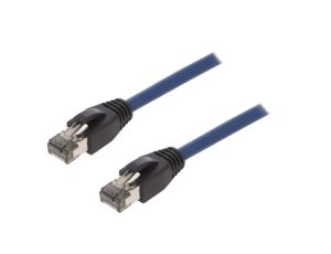 Patch cord S/FTP Cat 8.1 linka Cu LSZH niebieski 2m 26AWG CQ8056S