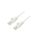 U/UTP6-CCA-100WH Patch cord U/UTP 6 linka CCA PVC biały 10m 24AWG