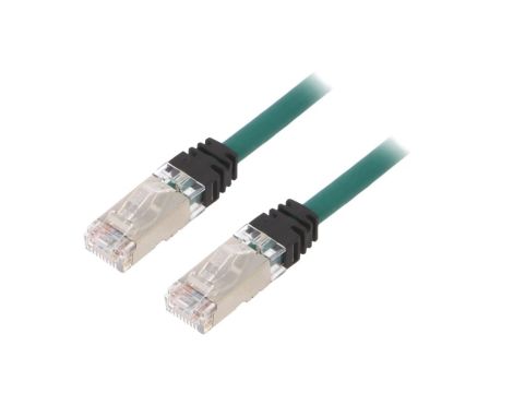 STP6X1MGR Patch cord S/FTP,TX6A™ 10Gig 6a linka Cu LSZH zielony 1m