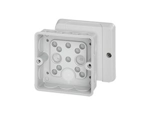 Puszka instalacyjna DE 9320 Z natynkowa bez zacisków 88x88x50mm hermetyczna IP55 szara HENSEL