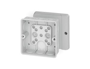 Puszka instalacyjna DE 9340 natynkowa 98x98x55 hermetyczna IP55 szara HENSEL