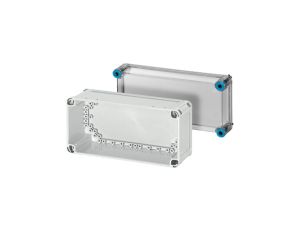 Obudowa plastikowa skrzynka hermetyczna, drzwi transparentne poliwęglan 300x150x170mm IP66 HENSEL