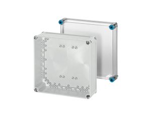 Obudowa plastikowa skrzynka hermetyczna, drzwi transparentne poliwęglan 300x300x170mm IP66 HENSEL