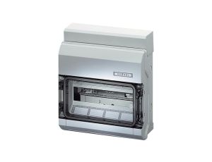 Rozdzielnica natynkowa hermetyczna 1x12 modułów IP54 295x333x129mm plastikowa drzwi transparentne HENSEL