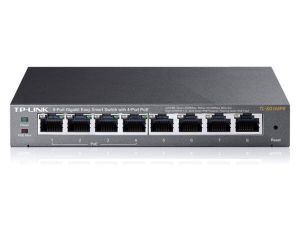 Switch 8x RJ45 1000Mb/s, 4x PoE, 55W, Desktop, Zarządzalny TP-Link TL-SG108PE