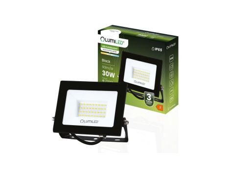 Naświetlacz LED ZUNA2 30W 2700lm 4000K IP65 Czarny LUMILED