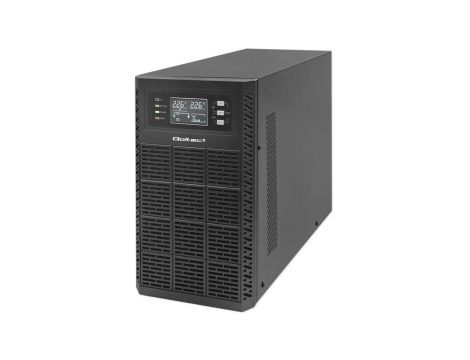 Qoltec Zasilacz awaryjny UPS 3kVA 3000W Power Factor 1.0 LCD EPO USB On-line