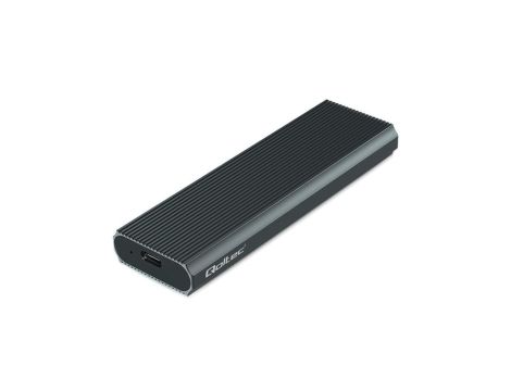Qoltec Aluminiowa Obudowa Kieszeń na dysk M.2 SSD NVMe PCIe USB 3.1 Super speed 10Gb/s 4TB Grafit