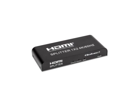 Qoltec Aktywny rozdzielacz Splitter 2 x HDMI 4K x 2K 6Gb/s 60Hz High stability