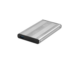 Qoltec Aluminiowa Obudowa kieszeń do dysków HDD SSD 2.5 SATA3 USB 3.0 Srebrny