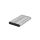 Qoltec Aluminiowa Obudowa kieszeń do dysków HDD SSD 2.5 SATA3 USB 3.0 Srebrny