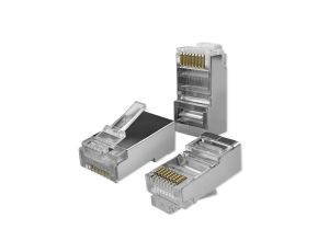 Qoltec Wtyk złącze modularne RJ45 CAT5e FTP Pozłacane styki 10 sztuk