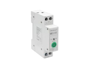 Qoltec Przekaźnik Wi-fi 63A na szynę DIN z licznikiem energii elektrycznej TUYA SMART LIFE