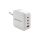 Qoltec Ładowarka sieciowa 140W GaN 5-20V 2.5-5A 3 x USB-C PD 1 x USB QC 3.0 Biała