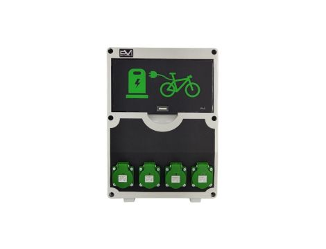 Stacja ładowania rowerów elektrycznych 12 modułowa 4x230V 4xRCBO Doktorvolt 2137