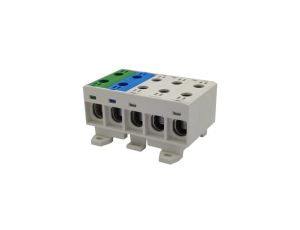 Złączka szynowa uniwersalna ETB 50/1x5 (L1,L2,L3,N,PE) Al/Cu elektryczna śrubowa 10 otworów do kabli Elektro Becov
