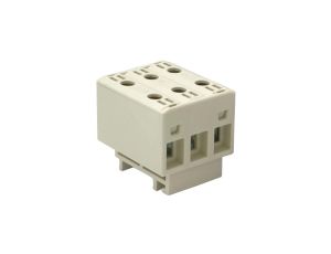 Złączka szynowa uniwersalna ETB 16/1x3 (L1,L2,L3) Al/Cu elektryczna śrubowa 6 otworów do kabli Elektro Becov