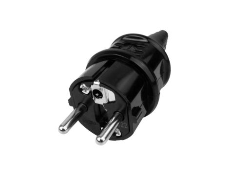 Wtyczka 230V 16A IP44 UNISCHUKO uniwersalna czarna 10754 MENNEKES 4858