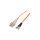 QOLTEC-54065 Patch cord światłowodowy OM2 SC/UPC,ST/UPC 3m LSZH