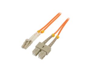 QOLTEC-54039 Patch cord światłowodowy OM2 LC/UPC,SC/UPC 1m LSZH