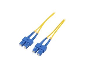 QOLTEC-54000 Patch cord światłowodowy SC/UPC,z obu stron 1m LSZH żółty