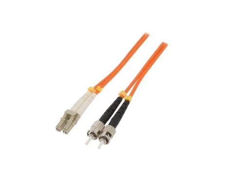 QOLTEC-54071 Patch cord światłowodowy OM2 LC/UPC,ST/UPC 1m LSZH