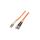 QOLTEC-54071 Patch cord światłowodowy OM2 LC/UPC,ST/UPC 1m LSZH