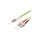 Patch cord światłowodowy OM5 LC/UPC,SC/UPC 2m LSZH zielony FP5LS02