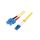 FP0LS05 Patch cord światłowodowy OS2 LC/UPC,SC/UPC 5m LSZH żółty