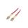 QOLTEC-54344 Patch cord światłowodowy OM4 LC/UPC,z obu stron 2m LSZH