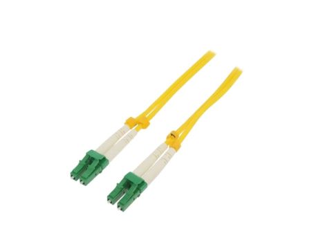 QOLTEC-54021 Patch cord światłowodowy LC/APC,z obu stron 5m LSZH żółty
