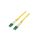 QOLTEC-54021 Patch cord światłowodowy LC/APC,z obu stron 5m LSZH żółty