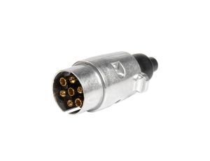 Wtyczka przyczepowa 7-pin 12V/24V aluminiowa na kabel AMIO