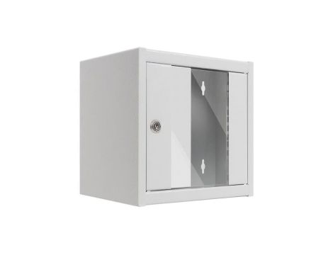 Szafa wisząca RACK 10 4,5U 300mm drzwi szklane szara NETRACK S-Line